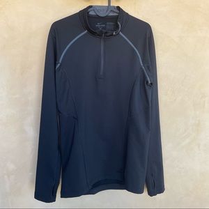 Nike PRO Fitted Men’s Small S Dri-Fit Shirt Long Sleeve Mock Neck Black And Gray